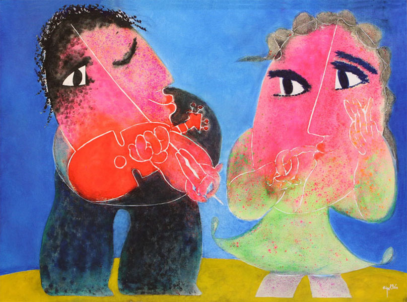 【中文】曙光之音 【原文】MUSICA AL AMANECER 【尺寸】130X97cm