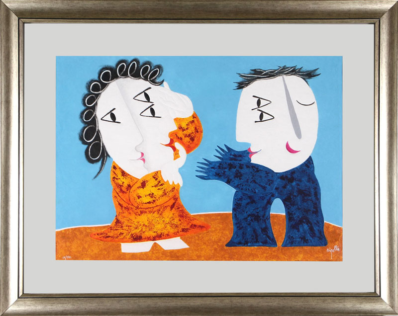 【中文】佳偶 【原文】PAREJA  【尺寸】 75X55cm